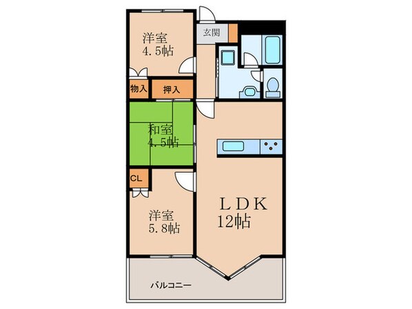 パラシオ高塔の物件間取画像